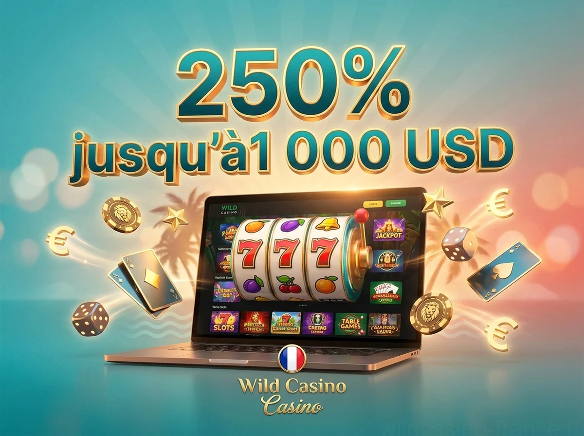 250% jusqu'à1 000 USD